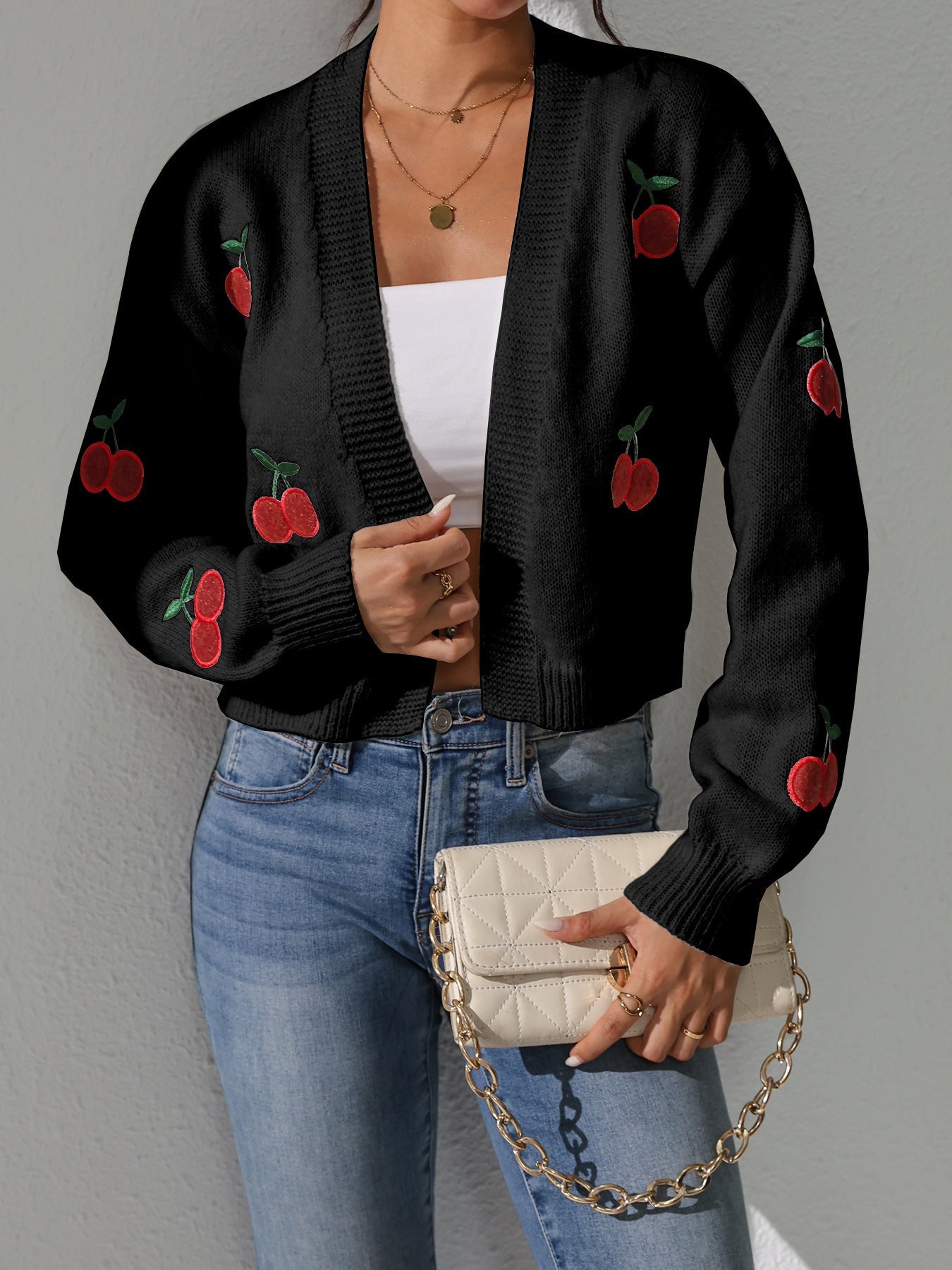 Damen Strickjacke Sommer Fruchtig Mode