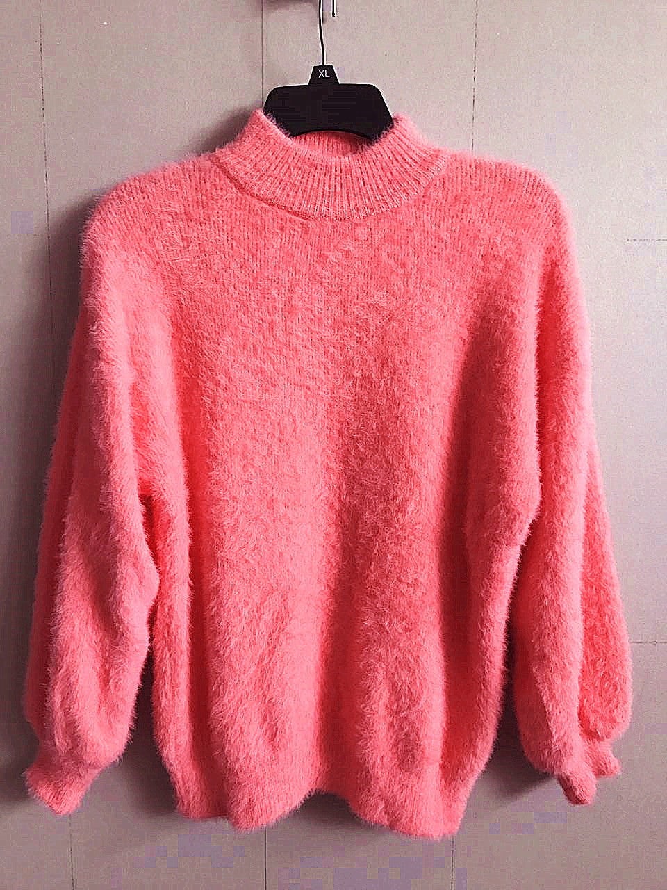 Damen Rollkragenpullover Weich Strukturiert