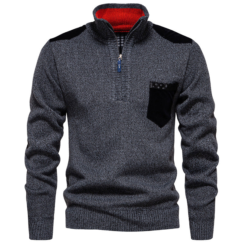 Herren Pullover Stehkragen Modern Praktisch