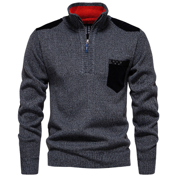 Herren Pullover Stehkragen Modern Praktisch