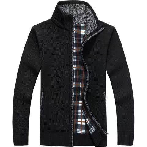Herren Strickjacke Full-Zip Modern Style