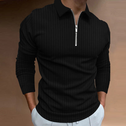 Herren Poloshirt Elegantes Design Strukturiert