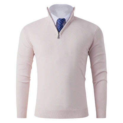 Herren Strickpullover Modern Reißverschluss Elastisch