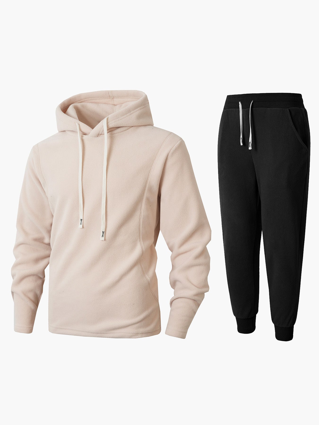 Herren Sportset Fleece Kapuzenpullover und Joggers