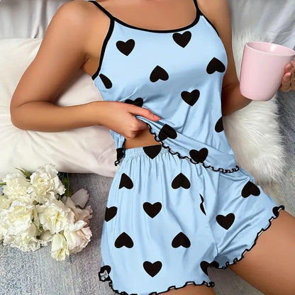 Komfortable Shorts Lounge Set Damen