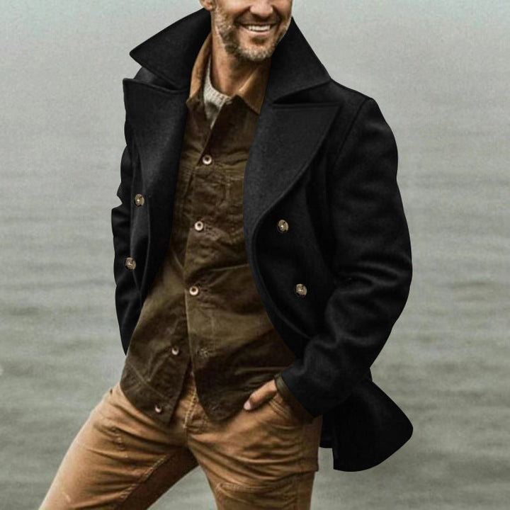 Herren Wintermantel Modern Warm Isoliert - IdealeKleiden