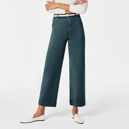 Damen Hose Weit Bequem Elegant Geschnitten