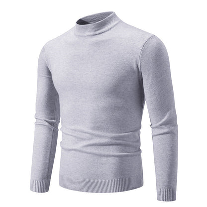 Herren Rollkragenpullover Modern Fein Strick