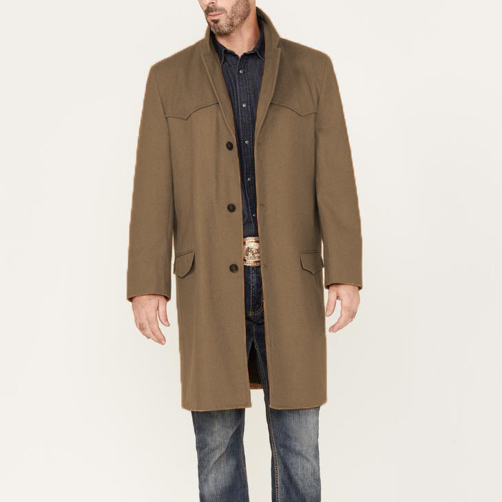 Herren Langmantel Klassisch Elegant Western Stil