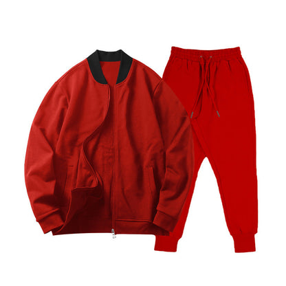 Herren Freizeitanzug Sportlich Elastisch Mit Taschen
