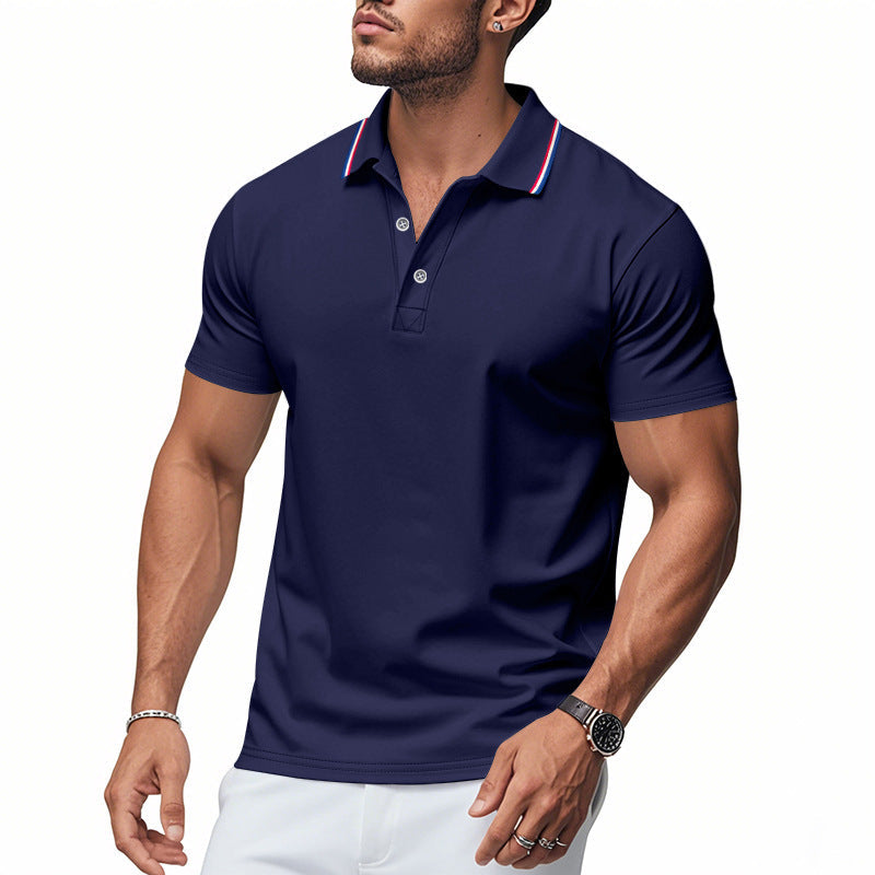 Herren Poloshirt Modern Kragen Feuchtigkeitsregulierung