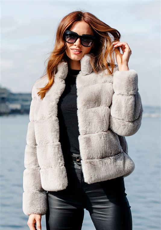 Damen Winterjacke Daunenfüllung Hochkragen Style