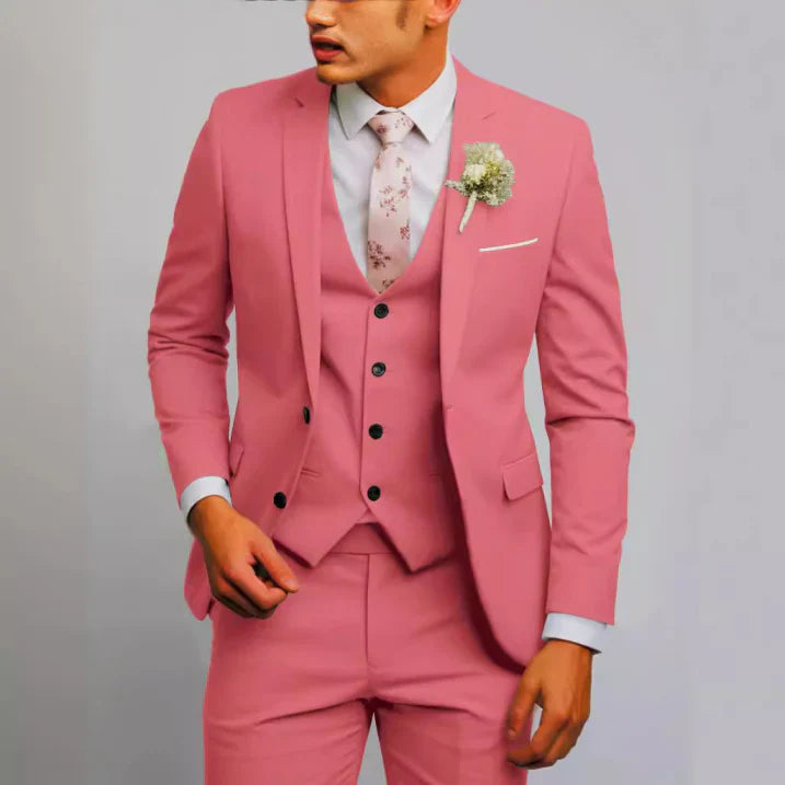 Herren Anzug 3-teilig Slim Fit
