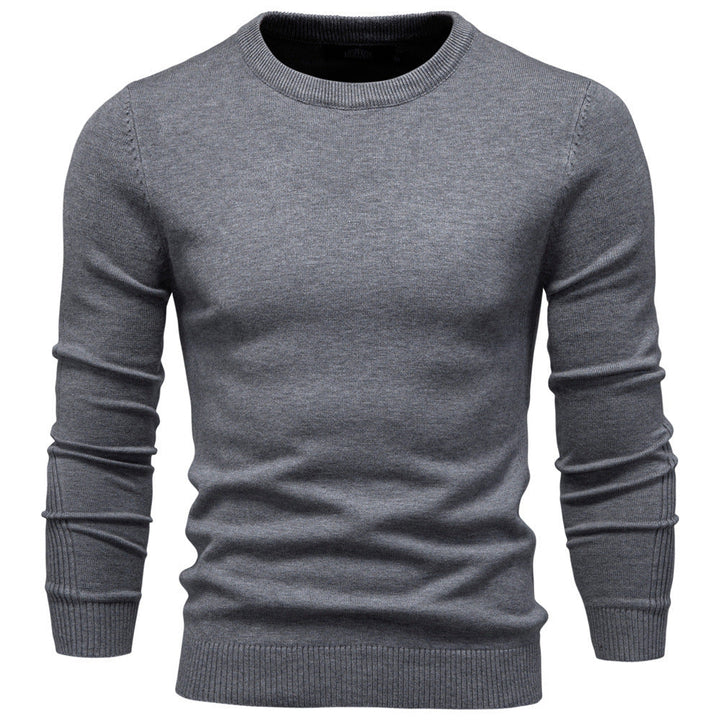 Herren Pullover Rundhals Baumwolle Elegantes Design