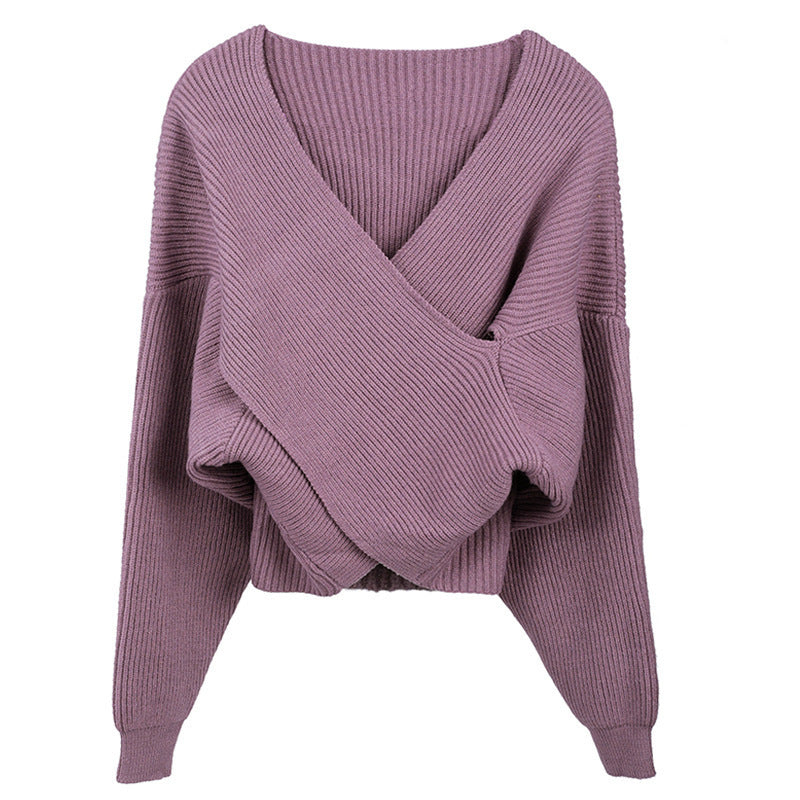 Damen Pullover Fein Strick Moderner Stil