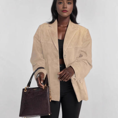 Damen Wildlederjacke Trendy Style