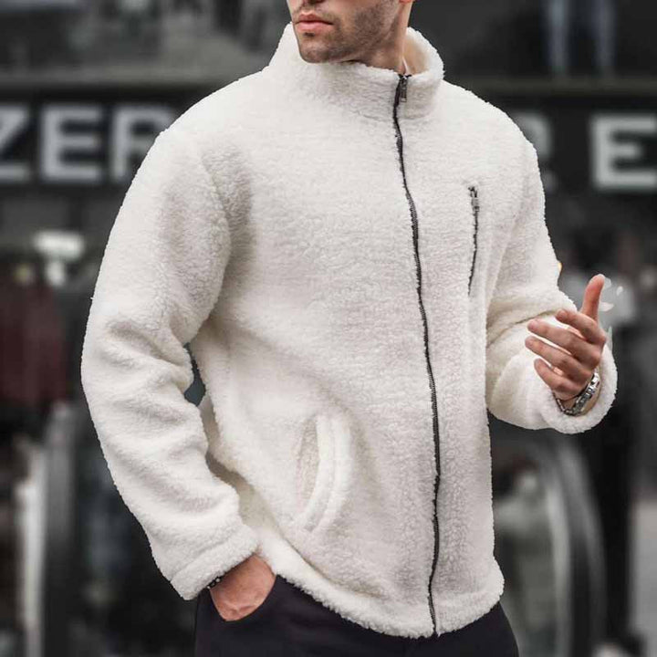 Herren Fleecejacke Warm Praktisch Reißverschluss
