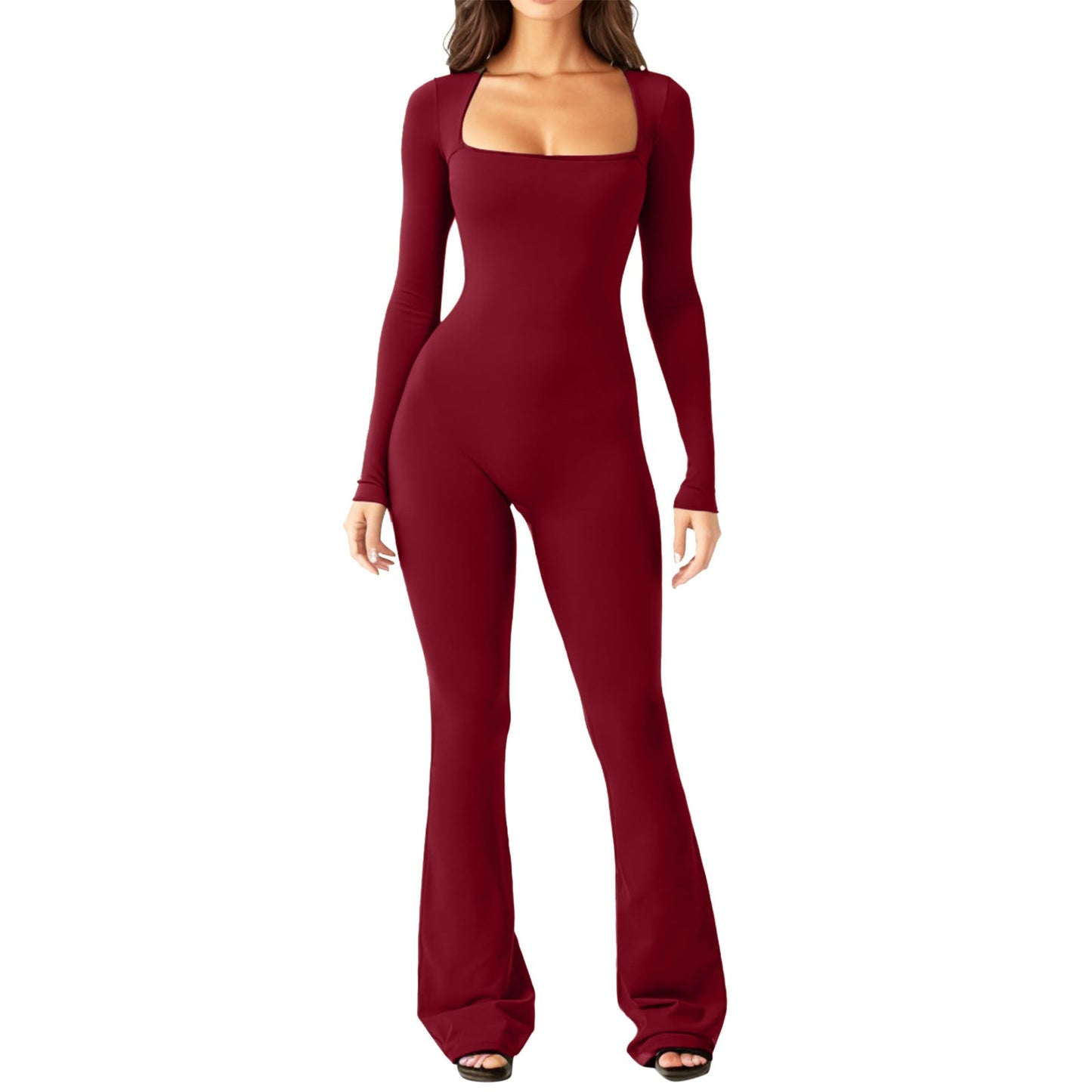 Damen Overall Großes Design Weites Bein