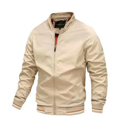 Moderner Slim-Fit Parka mit Stehkragen und Reißverschluss - IdealeKleiden