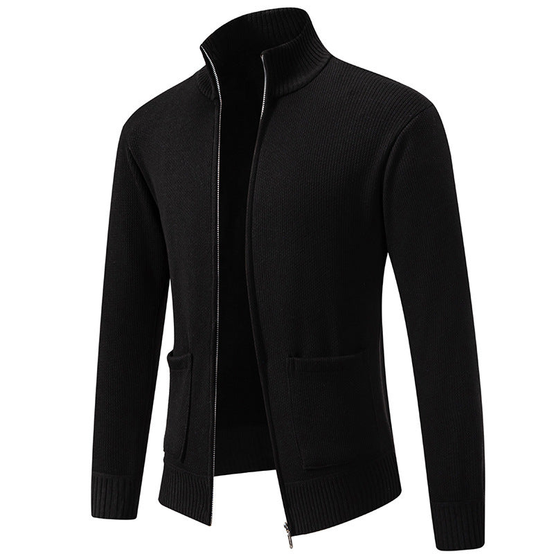 Herren Strickjacke Lässig Warm Mit Taschen