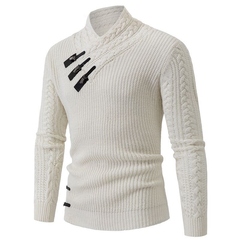 Herren Strickpullover Asymmetrisch Modern Design