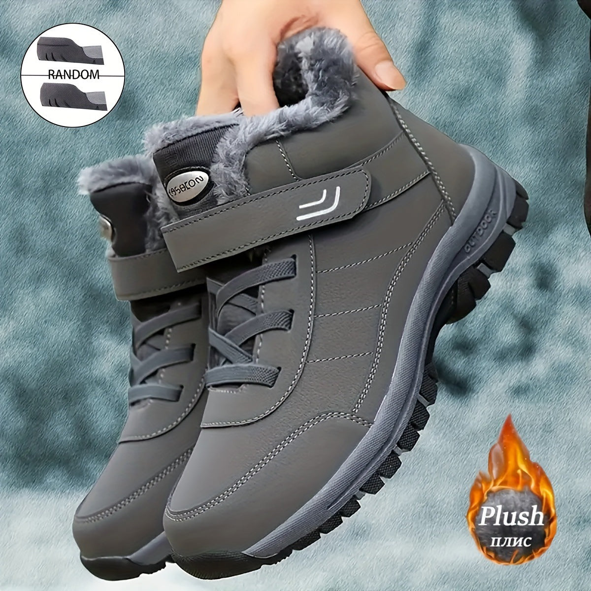 Damen Winterstiefel Warm Isoliert Griffig