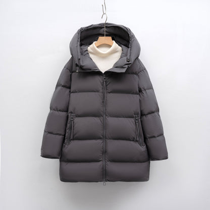 Damen Winterjacke Oversized Kapuze Modern Stil