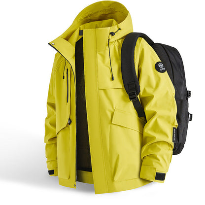 Herren Outdoor Jacke Waterproof Praktisch Verstellbar