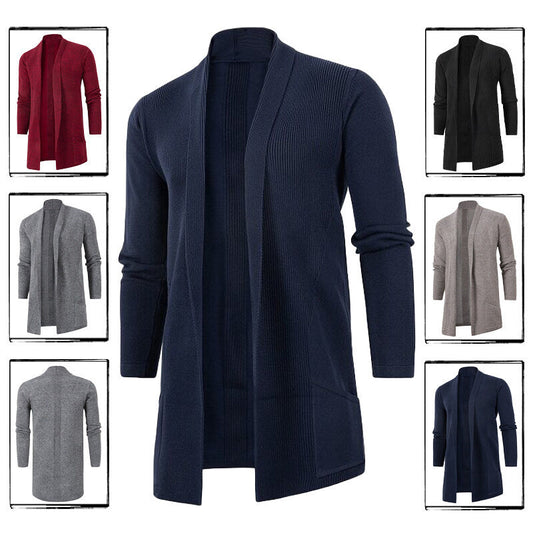Herren Strickjacke Offener Schnitt Praktisch - IdealeKleiden