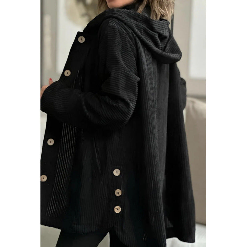 Robuste Kapuzenjacke Mittellang Casual Cordura Stil