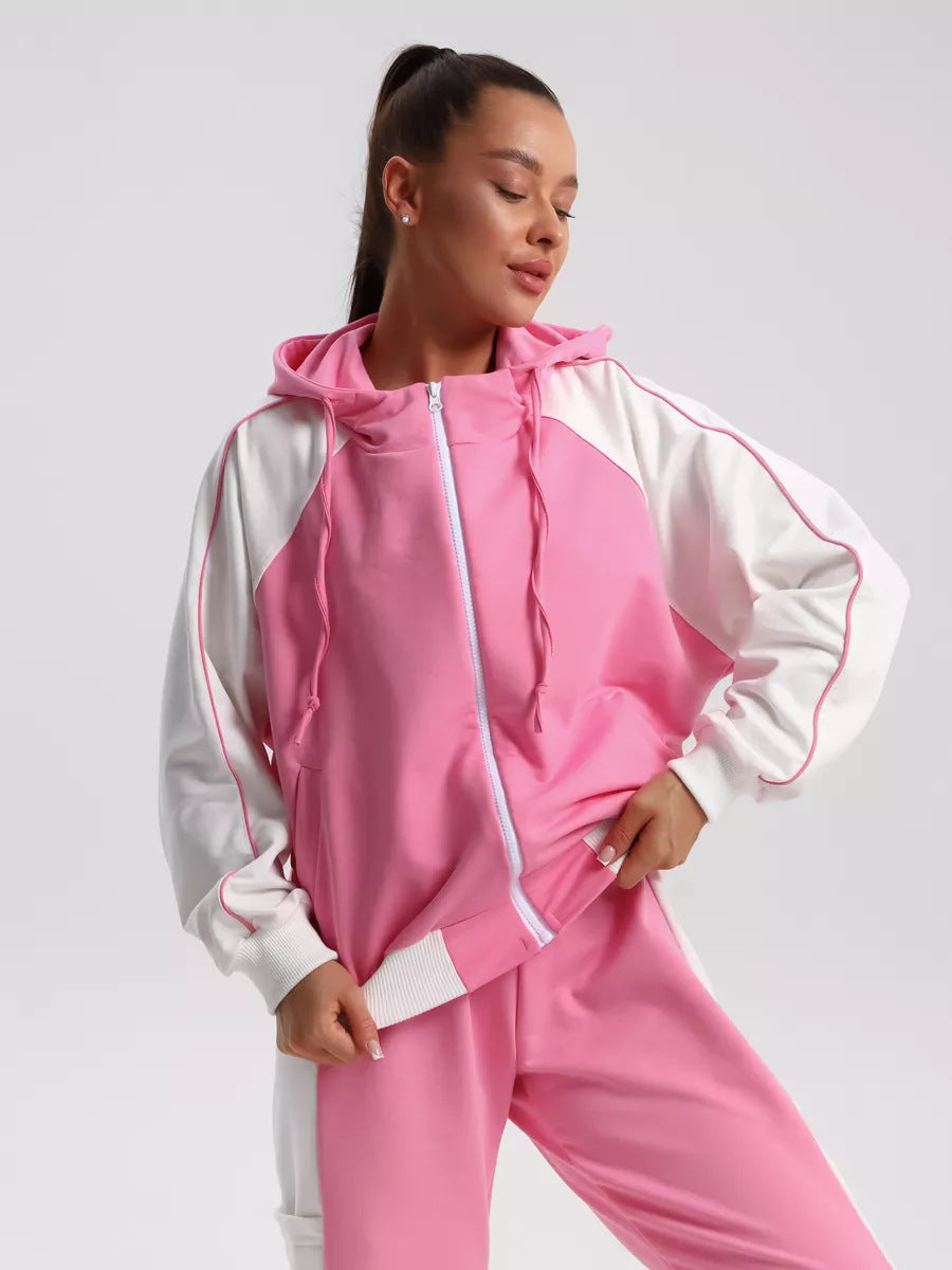 Damen Sportliche Trainingsanzug Set Elegant Design