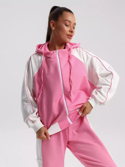 Damen Sportliche Trainingsanzug Set Elegant Design