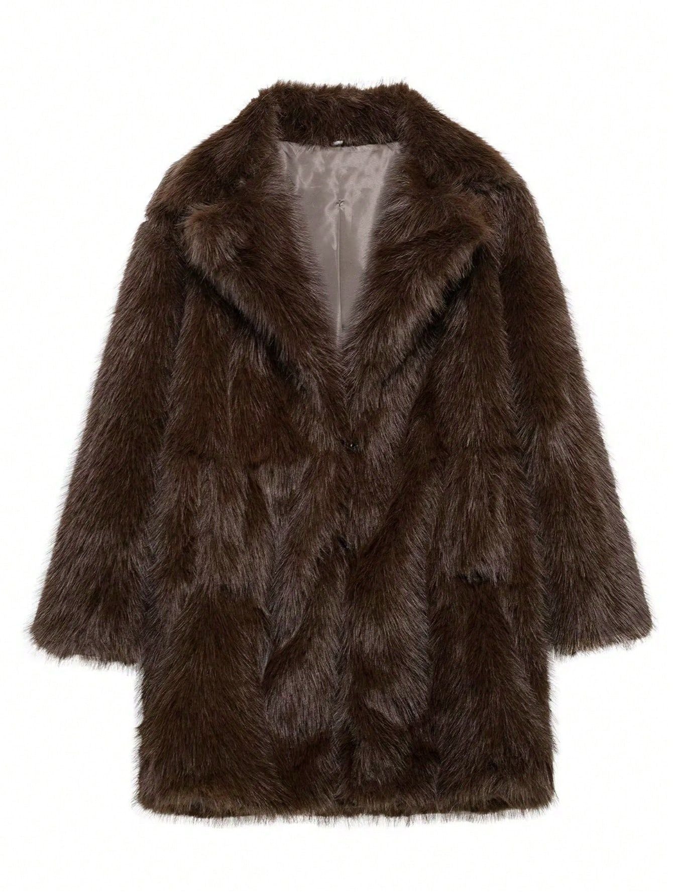 Damen Kunstfelljacke Weich Luxus Design