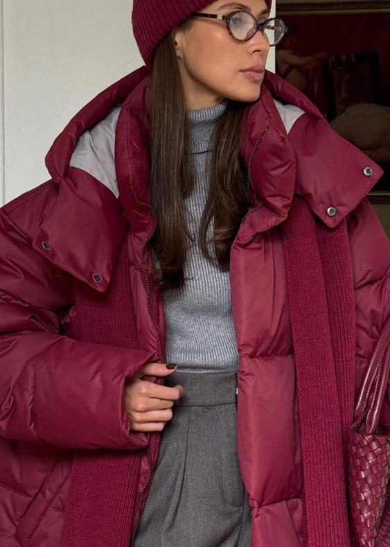 Übergroße Pufferjacke Warm und Bequem