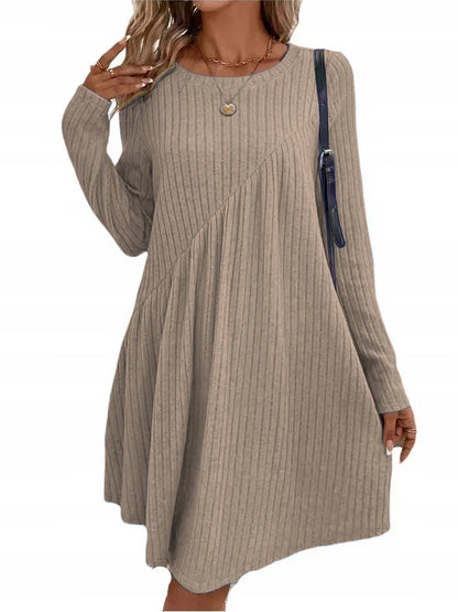 Damen Kleid Lässig Asymmetrisch Trendy