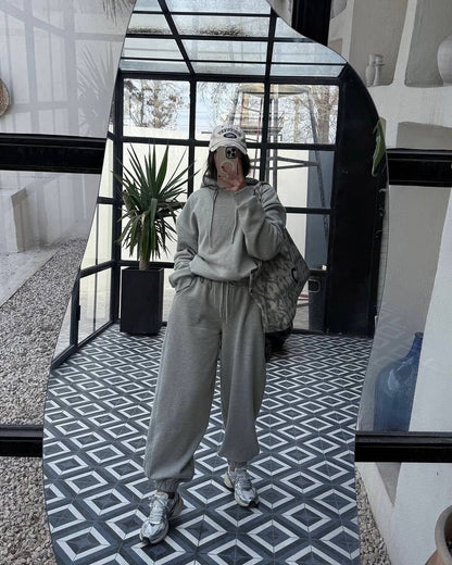 Damen Jogginganzug Bequem Oversized Style