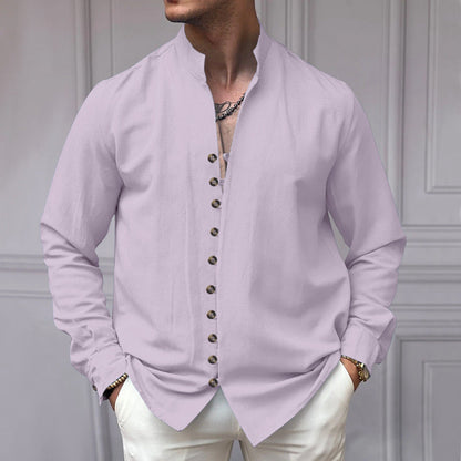 Herren Langarmhemd Modern Knöpfe Elegantes Design