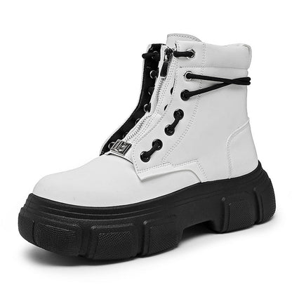 Damen Stiefel Robust Rutschfest Schnüren