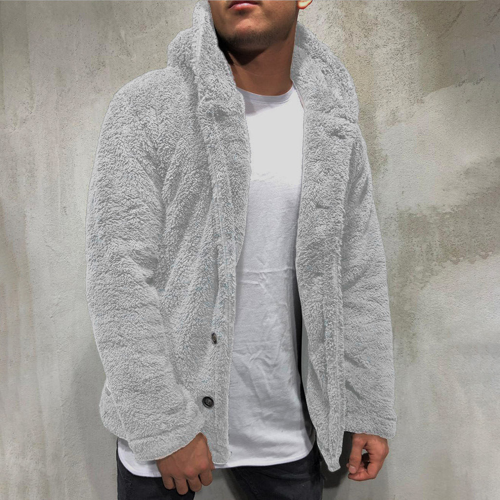 Plüschfleece-Jacke Kapuze Weich - IdealeKleiden