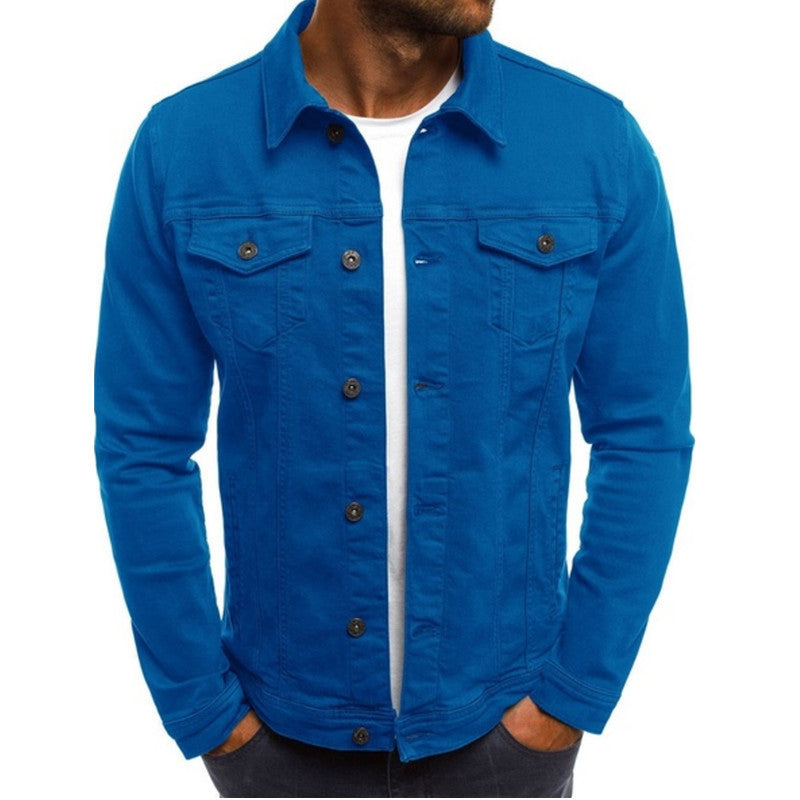 Herren Denim-Jacke Klassisch Schnitt Praktisch