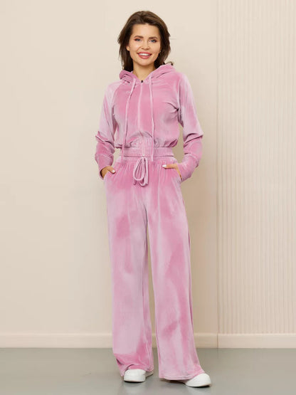Kleiner Komfort Set | Fleece Kapuzenpullover Jogger Zweiteiler