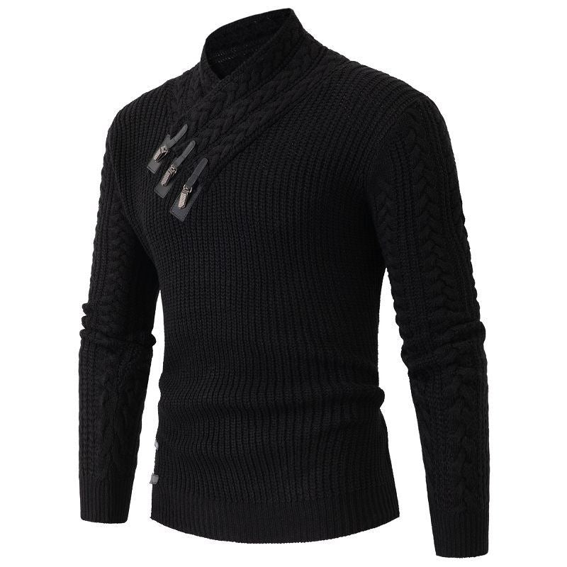 Herren Strickpullover Asymmetrisch Modern Design