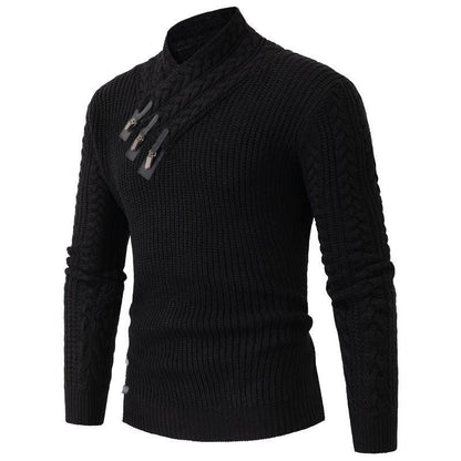 Herren Strickpullover Asymmetrisch Modern Design