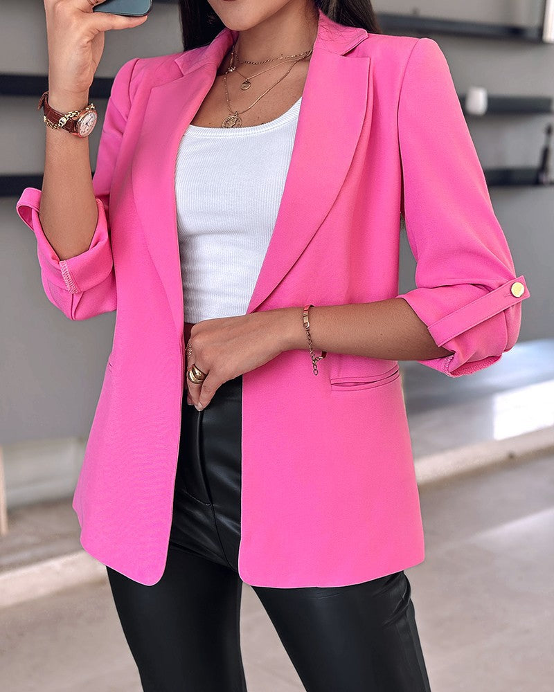 Damen Blazer Elegant Schnitt Praktisch