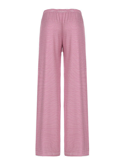 Damen Sommerhose Streifenmuster Elastisch Bequem