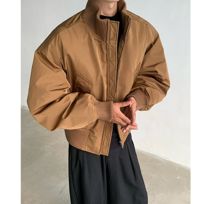 Herren Bomberjacke Lässig Sportlich Mit Taschen