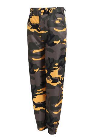 Damen Cargohose Camo-Style Praktisch Elastisch