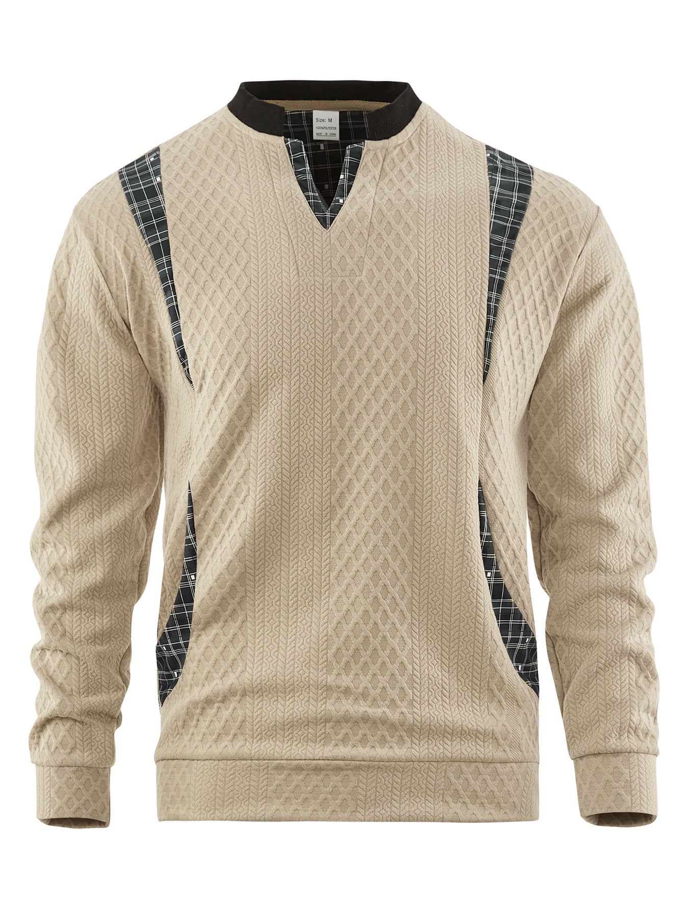 Herren Strickpullover Modern Karomuster Elegantes Design