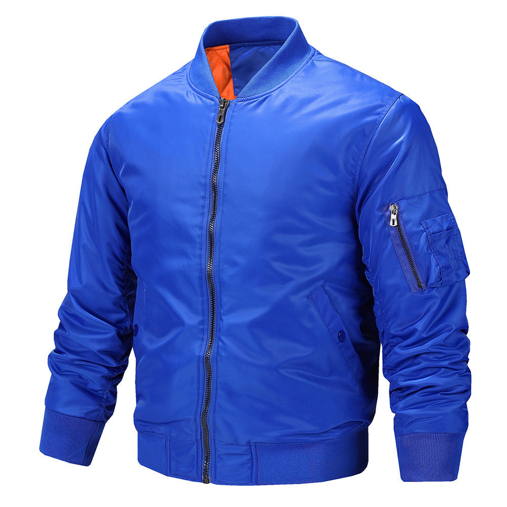 Herren Bomberjacke Elegant Schwarz