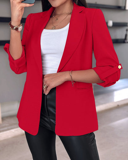 Damen Blazer Elegant Schnitt Praktisch